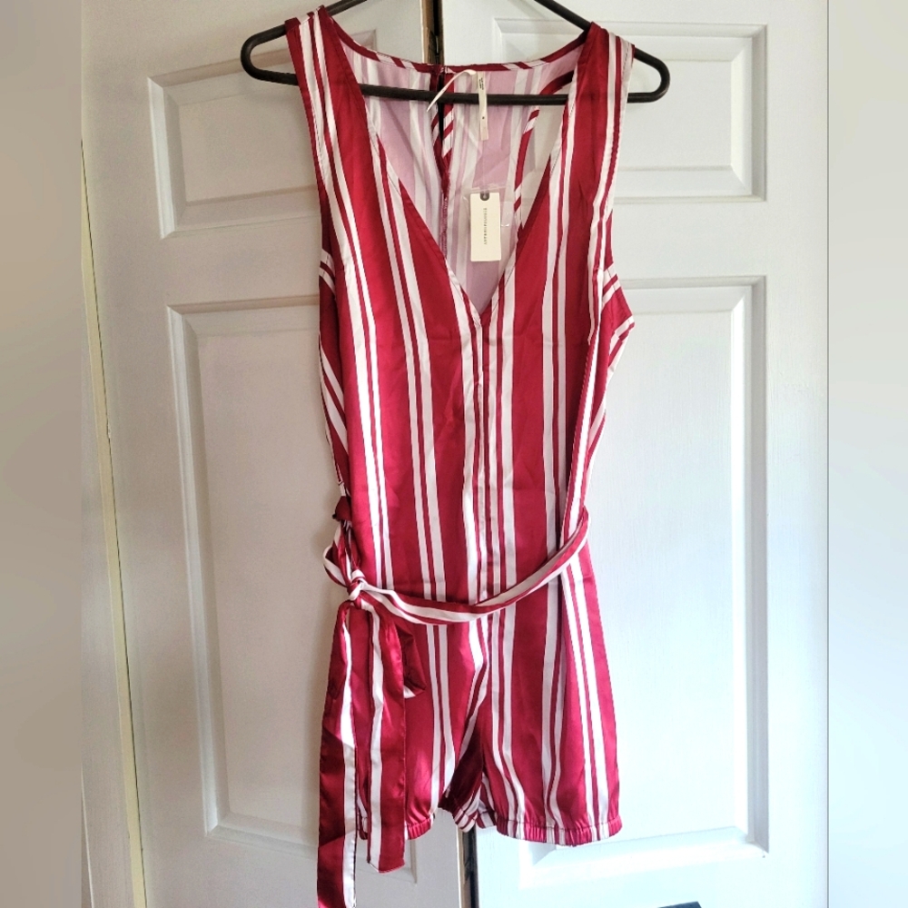 Anthropologie Satin Romper